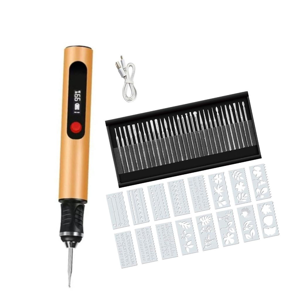 Electric Engraving Pen Adjustable Gear Cordless Polisher Ideal for DIY Projects