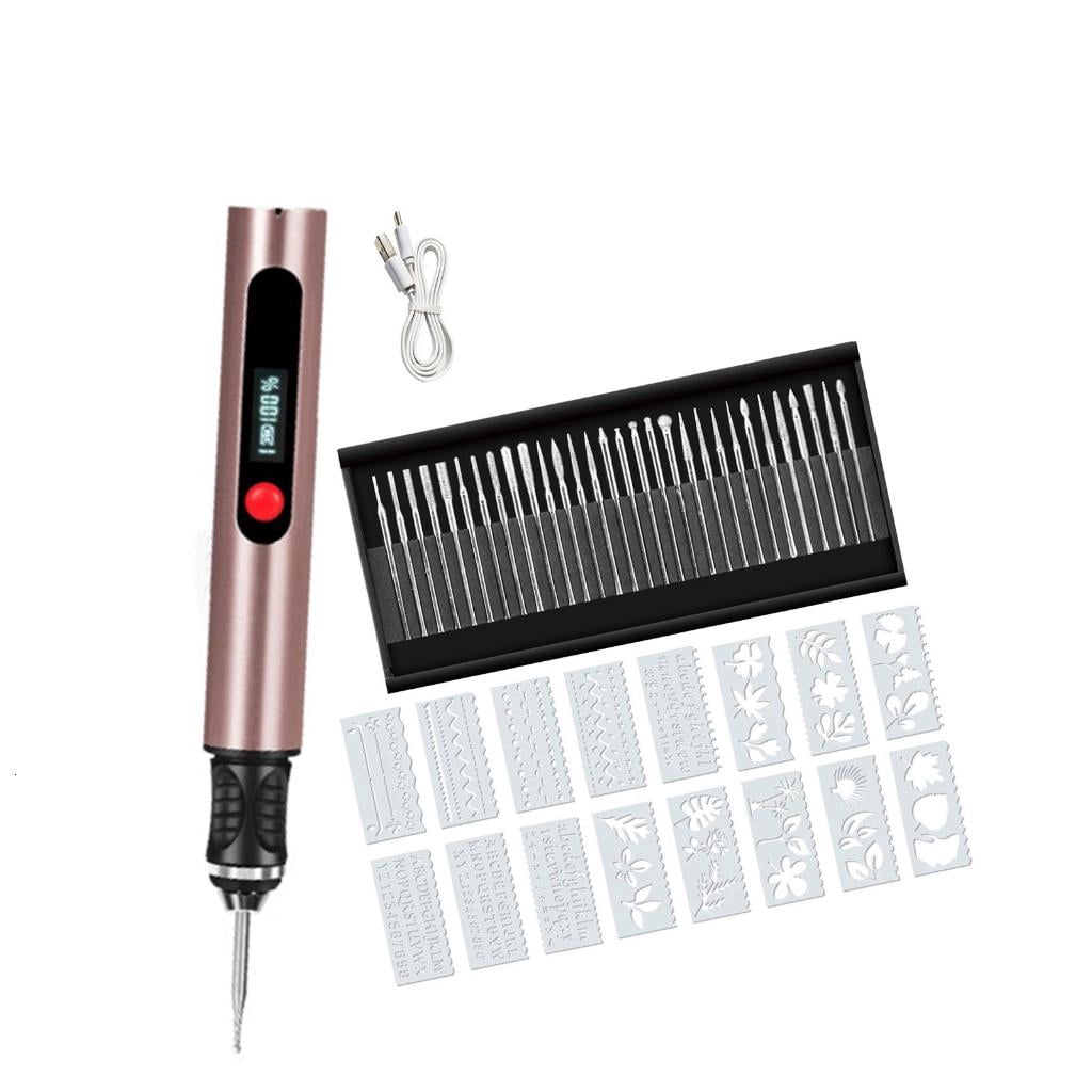 Electric Engraving Pen Adjustable Gear Cordless Polisher Ideal for DIY Projects