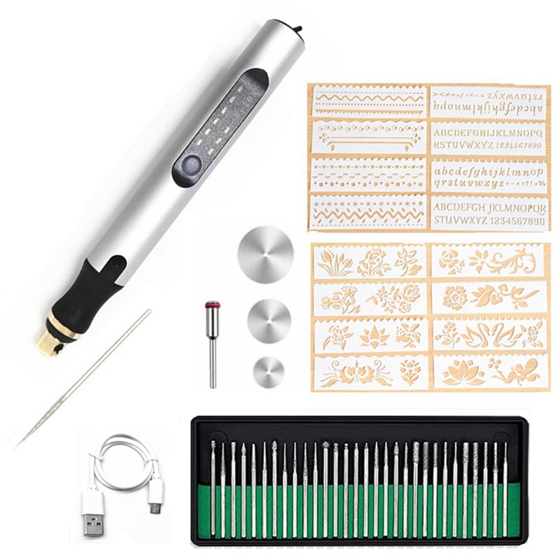 Electric Engraving Pen Engraving Tool Set Engraver Pen DIY Rotary Tool