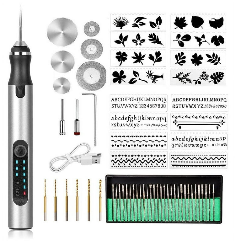 Electric Wood Working Engraving Pen USB Engraving Pen Tool Kit DIY