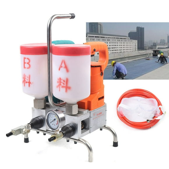 Electric Epoxy / Polyurethane Foam Injection Pump Grouting Steel Machine 1500W