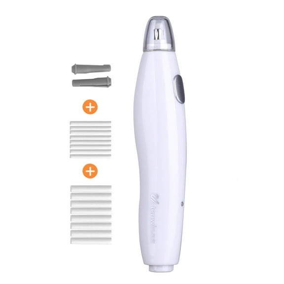 Electric Eraser,Kit With 16 One-button Stationery Supplies Pencil One-button Stationery With 16 Refills White Buzhi Qinquan Refills Reable Pencil White