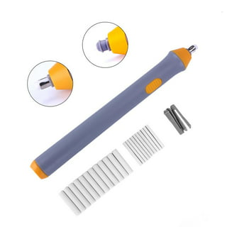 Electric Eraser Kit Automatic Pencil Eraser Battery Operated with 20 Eraser Refills Detailer Tool for Artists Sketching Pencils/Drafting Pencil
