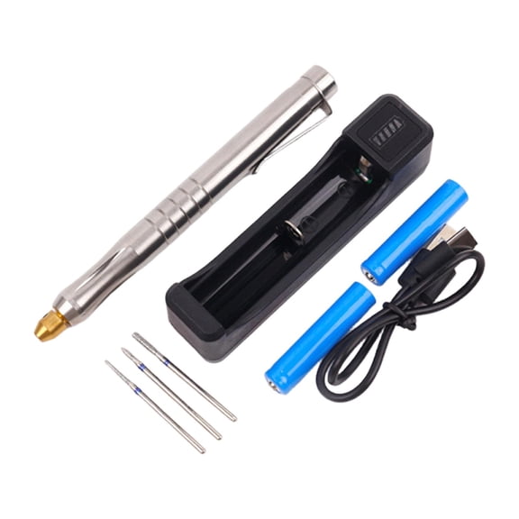 Electric Etching Tool Handheld Engraving Pen Portable Stainless Steel Design for Glass Wood Metal Crafting