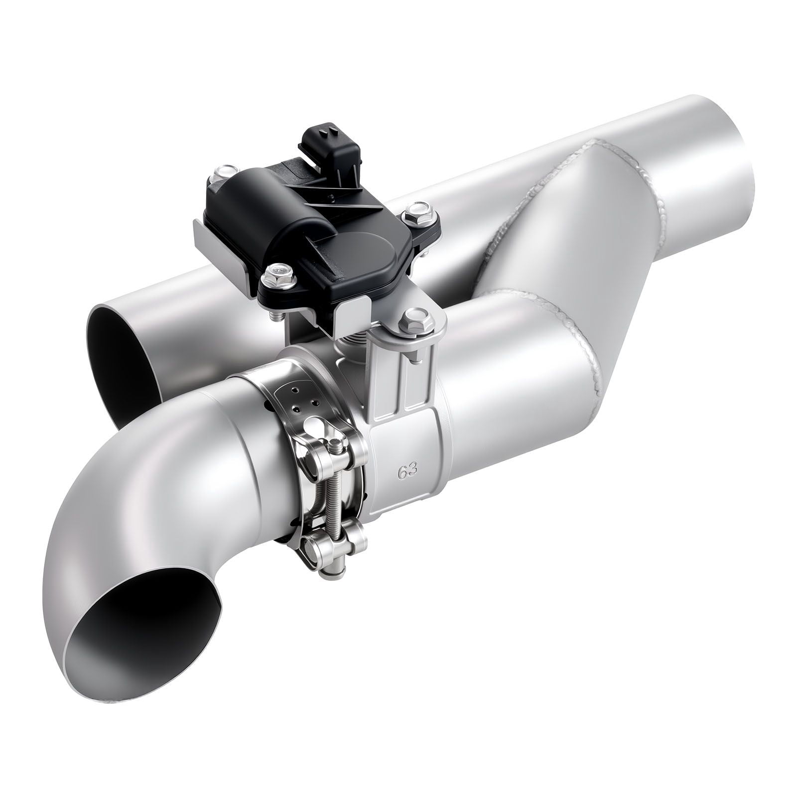 Electric Exhaust Cutout Valve Kit 2.5 Inch Universal Stainless Steel ...
