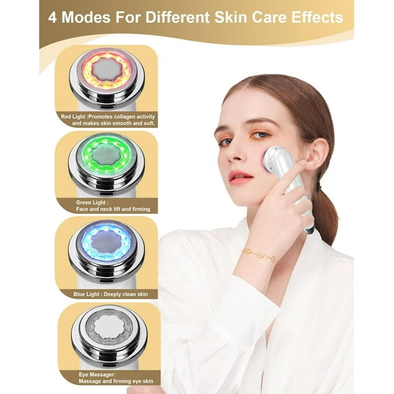 Electric Face Lifting 4 in 1 Massager Anti Aging Skin Tightening Firming Tool with Dog House