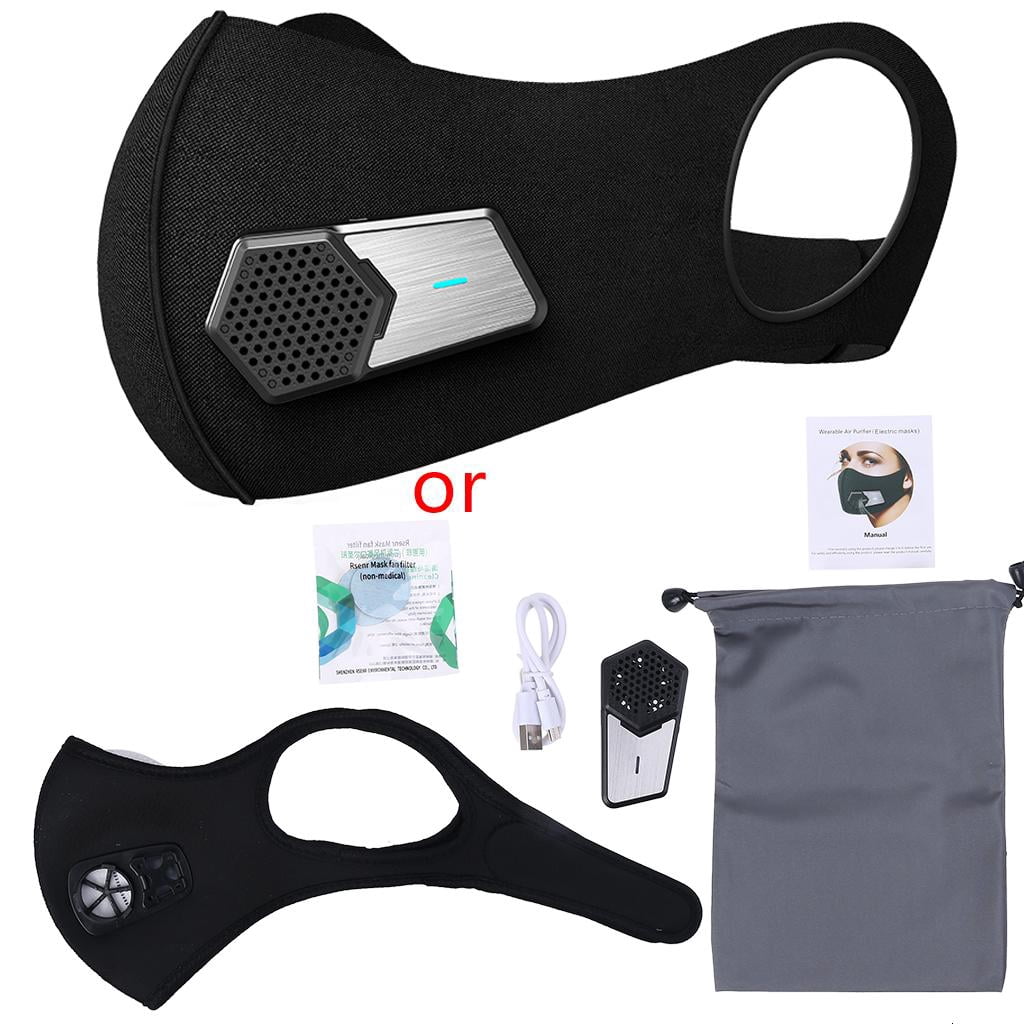 Electric Face Protector PM2.5 Filter Facepiece Respirator for Harmful Gas Dust