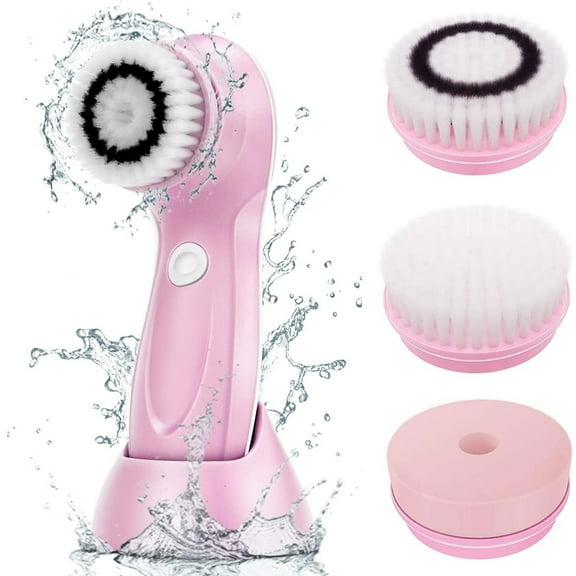 Electric Facial Brush Waterproof Electric Face Cleaner Brush USB Powered Facial Spin Brush ABS Facial Brush for Skin Care Cleansing Deep Cleansing Gentle Exfoliating