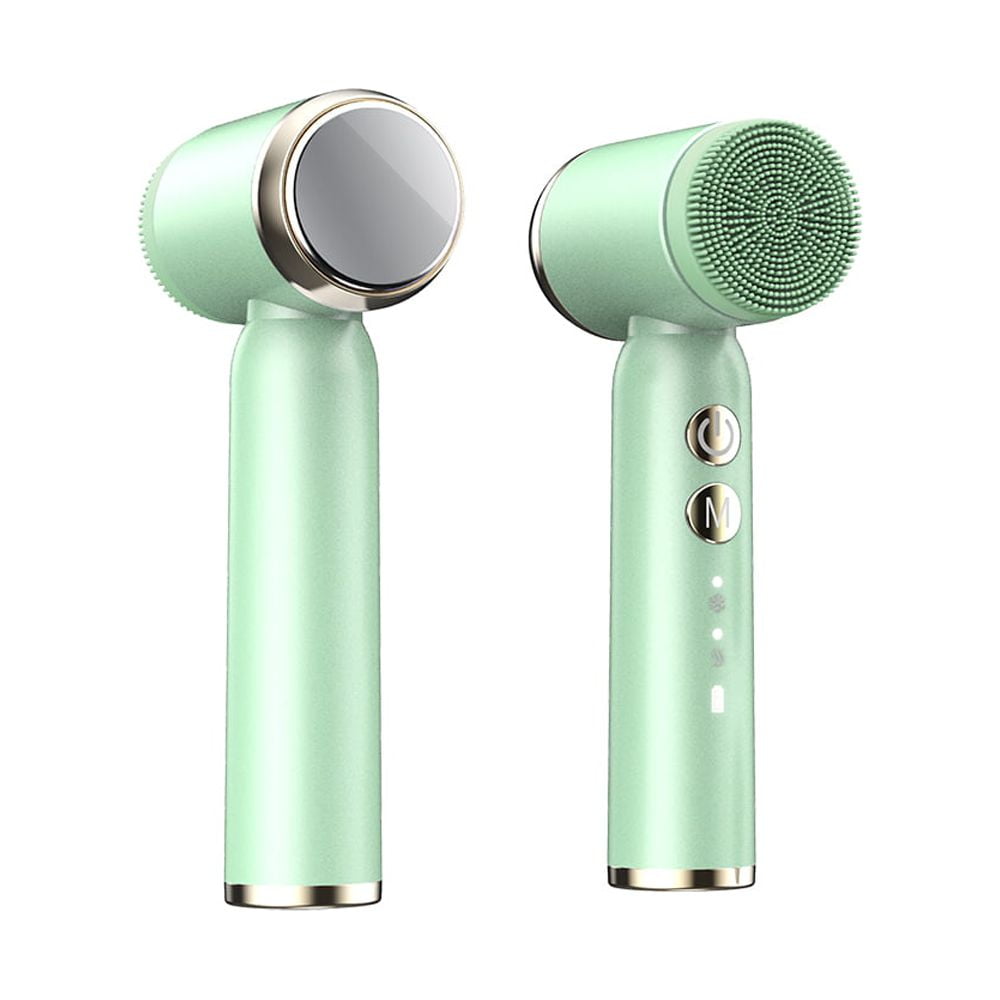 Electric Facial Cleansing Brush with 3 Operating Modes & 6 Replaceable