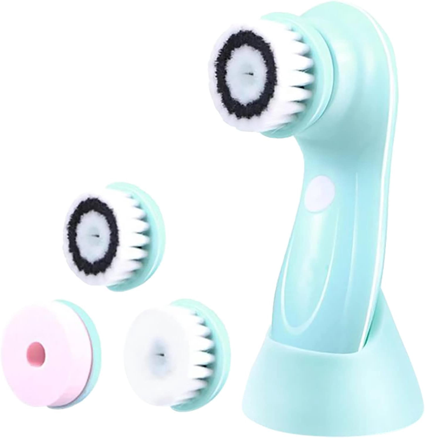 Electric Facial Cleansing Brush by Emlimny | Exfoliating Spin Face Brush Cleanser Applicator Washing Scrubber Kit Set Cleaning Silicone Wash Mask Scrub Electric Spinning Cleaner Exfoliator
