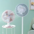 thumbnail image 1 of Electric Fan Cover Cartoon Pattern Simple Installation Machine Washable Fade-Resistant Universal Anti-Pinch Polyester Baby Finger Protector Fan Dustproof Cover Home Supplies, 1 of 8