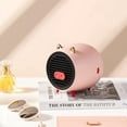 thumbnail image 1 of Electric Fan Heater, USB Mini Fan Heater, Portable Space Heater Personal Ceramic Electric Heater Fan for Home Study Office(Pink), 1 of 5