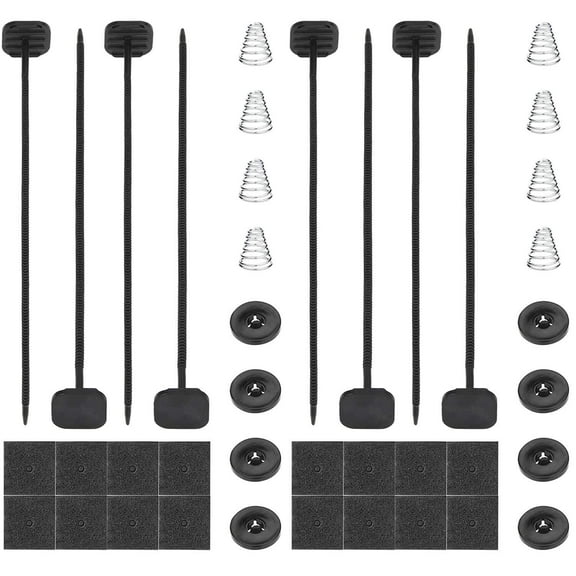 Electric Fan Installation Zip Tie Straps Corner Tabs Mounting Feet Kit