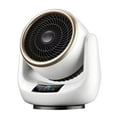thumbnail image 1 of Electric Fan Space Heater, Cooler with Remote Control, Safe Overheating and Tip Over Protection, Quiet Personal Space Heater, Fast Heating Heater with 3 Heat Settings for Indoor Office Space, Desk, 1 of 5