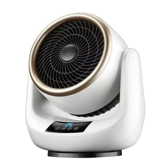 Electric Fan Space Heater, Cooler with Remote Control, Safe Overheating and Tip Over Protection, Quiet Personal Space Heater, Fast Heating Heater with 3 Heat Settings for Indoor Office Space, Desk