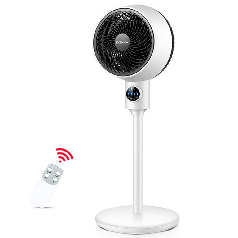 Fan Upright Swing Head Floor Standing Air Circulation Fan Remote Control - Walmart.com