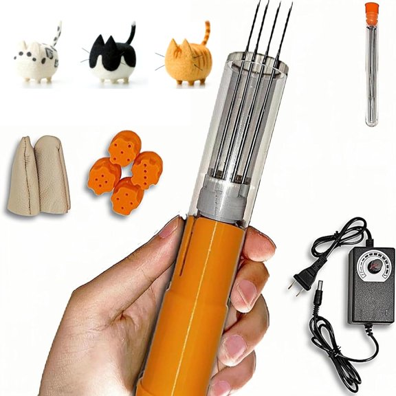 Electric Felting Needle Machine, With 1-7 Needles, Speed Control/Easy Needle Change, 2cm Stroke, Wool Felting Tool, For Quick Felting, DIY Wool Painting And Felted Craft Work