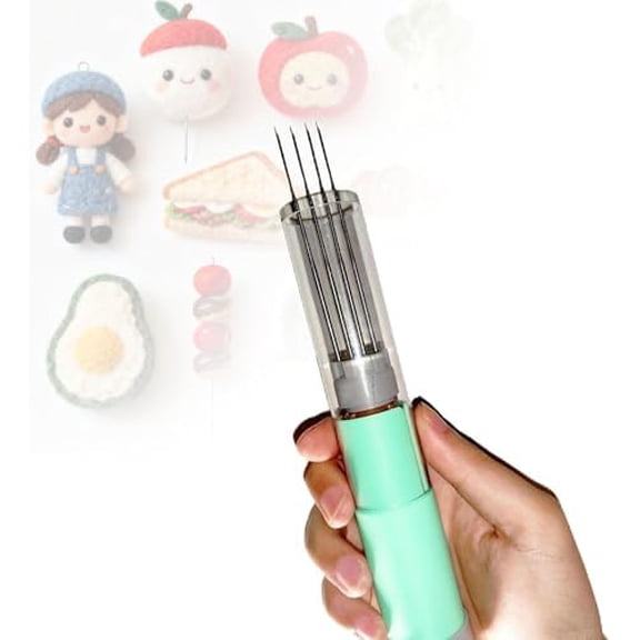 Electric Felting Needle Machine Kit, Wool Felting Tool,1-7 Needles Speed Adjustable, Easy to Change Needle, Stroke 2cm, Transparent Shell, for DIY Wool Painting, Felted Craft Wor$$Art & Craft