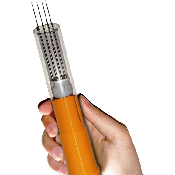 Electric Felting Needle Machine, Wool Felting Tool 1-7 Needles with Speed Control, Easy Needle Change, Needle Felting Machine Kit for Quick Felting, DIY Wool Painting and Felted Craft Work (Orange)