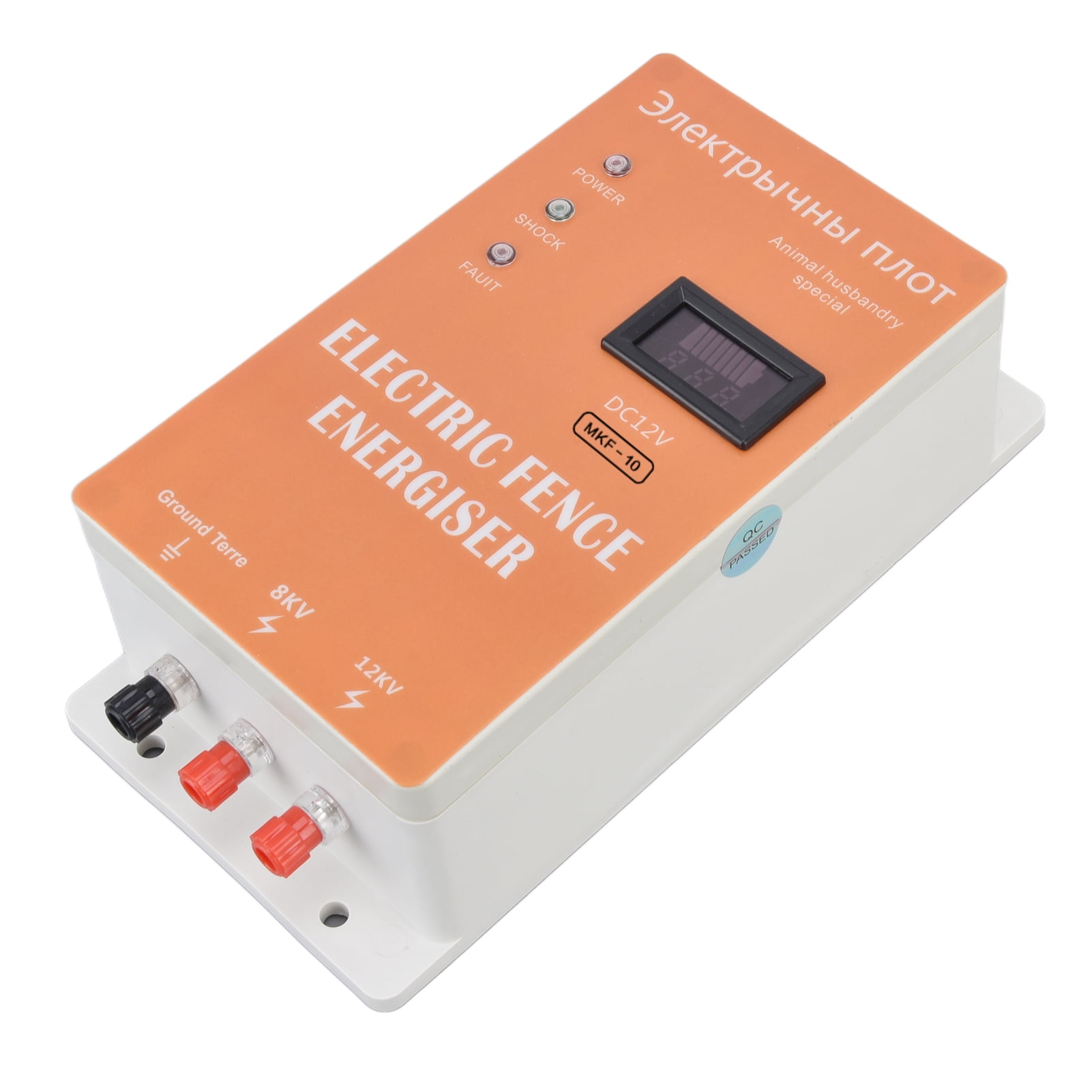 Electric Fence Host, 10KM/6.2 Miles High Voltage Pulse Controller Animal Electric Fence Host