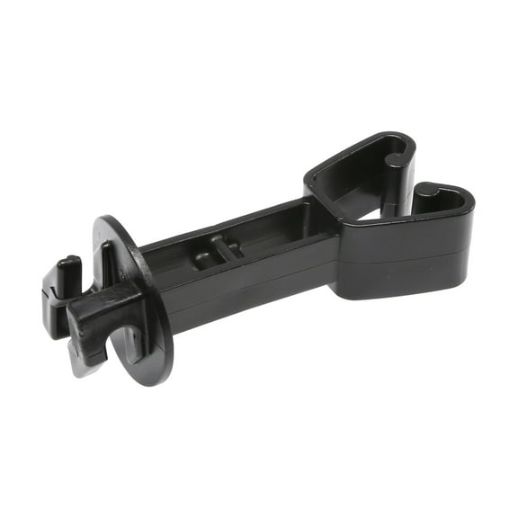 Electric Fence Insulator Pack of 25 Pcs for Chain Link Fence Fabric and 1 3/4" to 2 1/8" Width U Posts (Black)