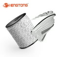 thumbnail image 1 of Electric Fence Poly Rope 656 ft, 1/4 inch, with 6 Stainless Steel Conductors for Horses & Large Animals, White, 1 of 7