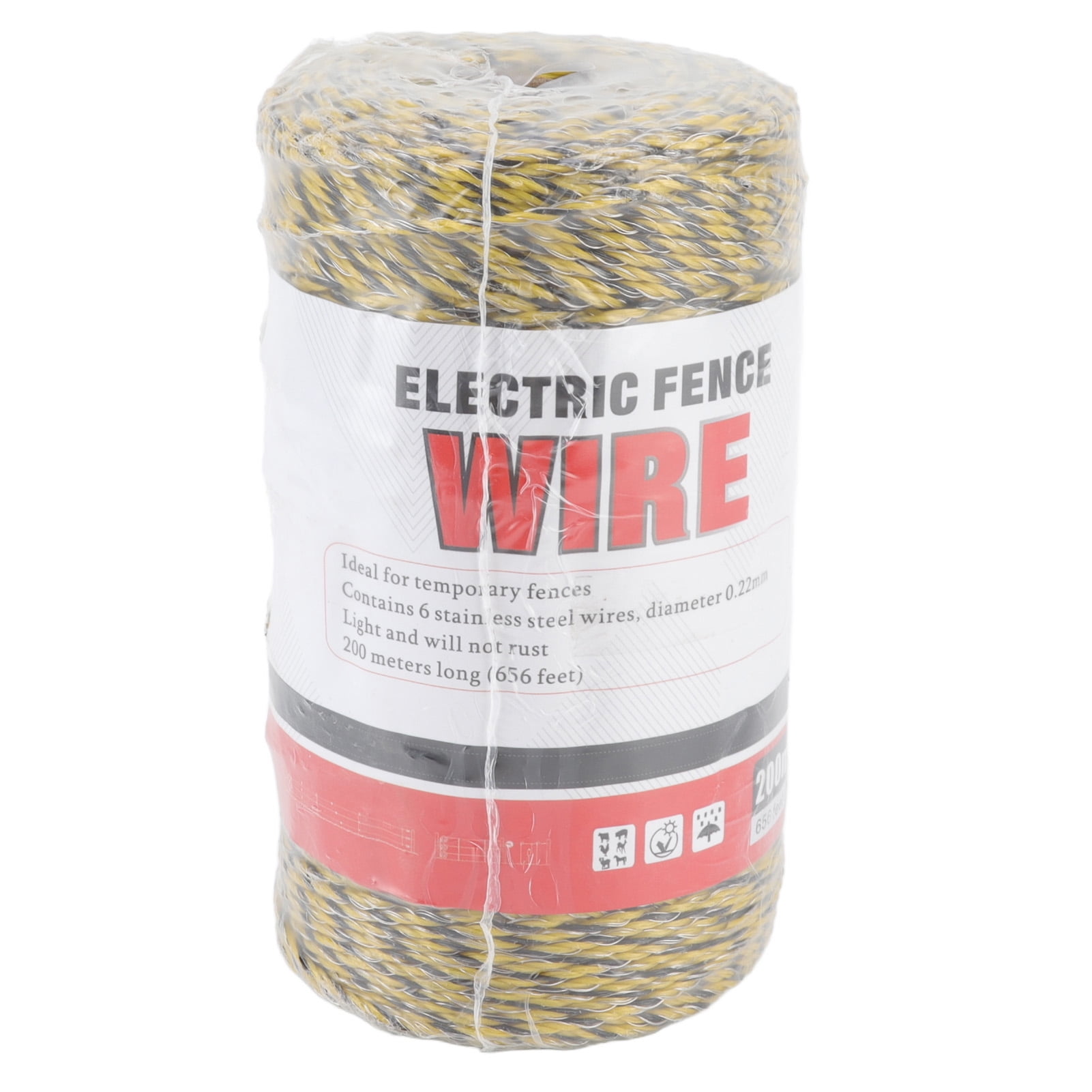 Electric Fence Polywire 6 Strand Stainless Steel 200M Poly Wire for