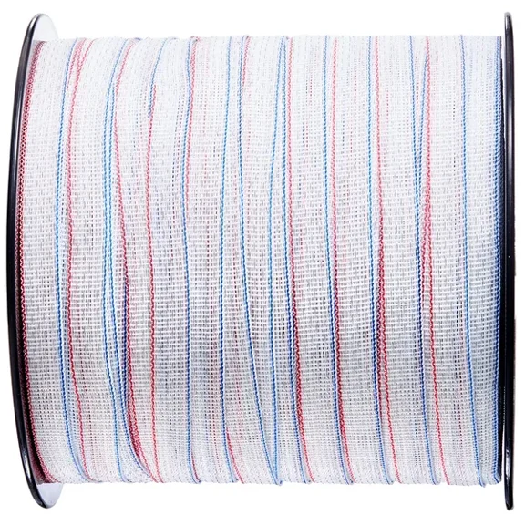 Electric Fence Tape 1640Ft 500M Polytape Hot Wire 3/4 Inch Width 6 Stainless Steel Strands UV Rust Resistant Portable Polywire for Horse Cattle Livestock