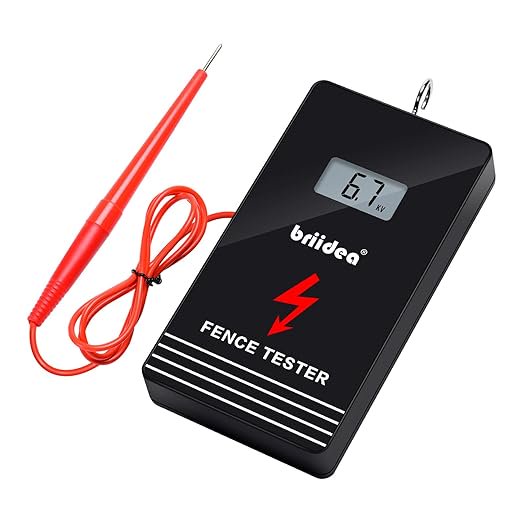 Electric Fence Tester, Briidea 300V-15000V Electric Fence Voltage