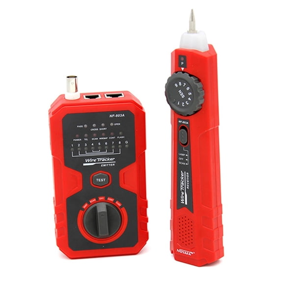 Electric Fence Tester Network Cable Tester Simple Operation Cable Tester Tone Generator For RJ45 RJ11 BNC ,Fast Responses