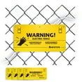 thumbnail image 1 of Electric Fence Warning Sign, 4 Pcs, Plastic Safety Sign for Farm & Home, 9.5 x 4.7 Inch, Yellow, 1 of 6