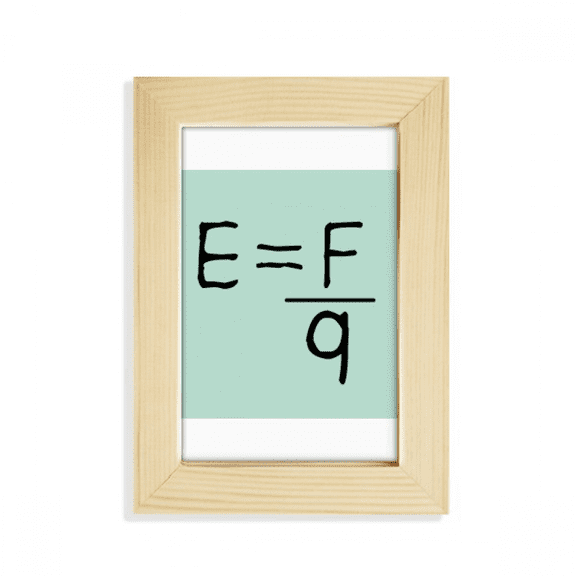 Electric Field Intensity Formula Desktop Display Photo Frame Picture Art Painting 5x7 inch