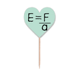 thumbnail image 1 of Electric Field Intensity Formula Toothpick Flags Heart Lable Cupcake Picks, 1 of 3