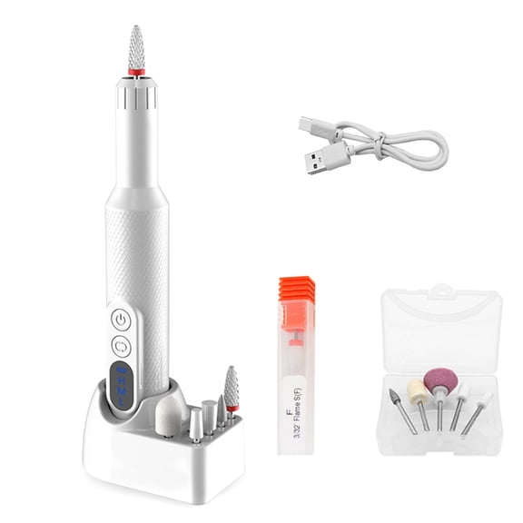 Electric File for Manicure Pedicure with 3-Speed Adjustable Rotation Nails Tool