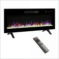 thumbnail image 1 of Electric Fireplace 42 Inch Recessed Wall Mounted with Remote, Multi-Color Flame & LED Heater | Tempered Glass+Sheet Metal+Plastic, 1 of 15
