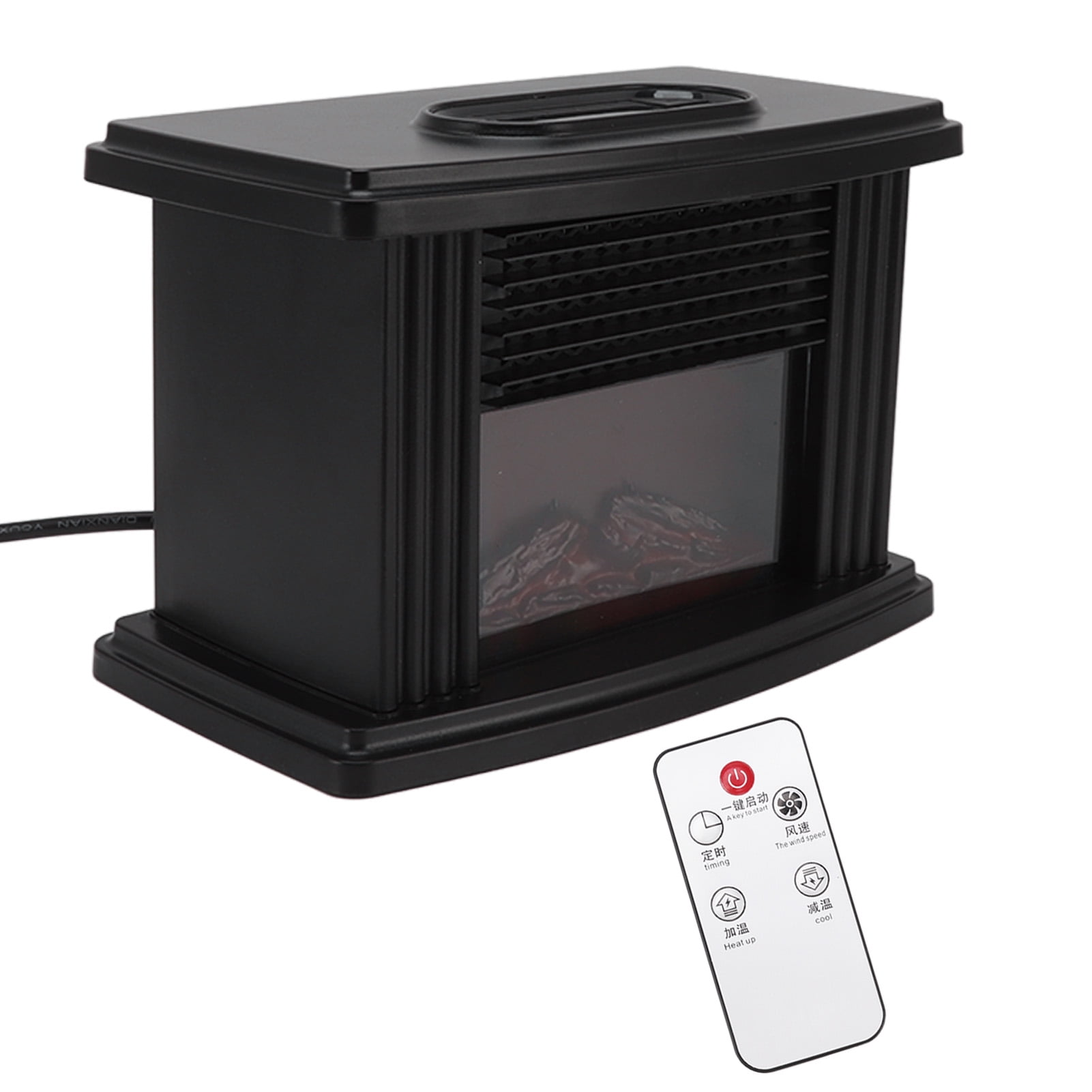 Electric Fireplace Heater, 1000W Small Mini Electric Space Heater Unique For Bedrooms For