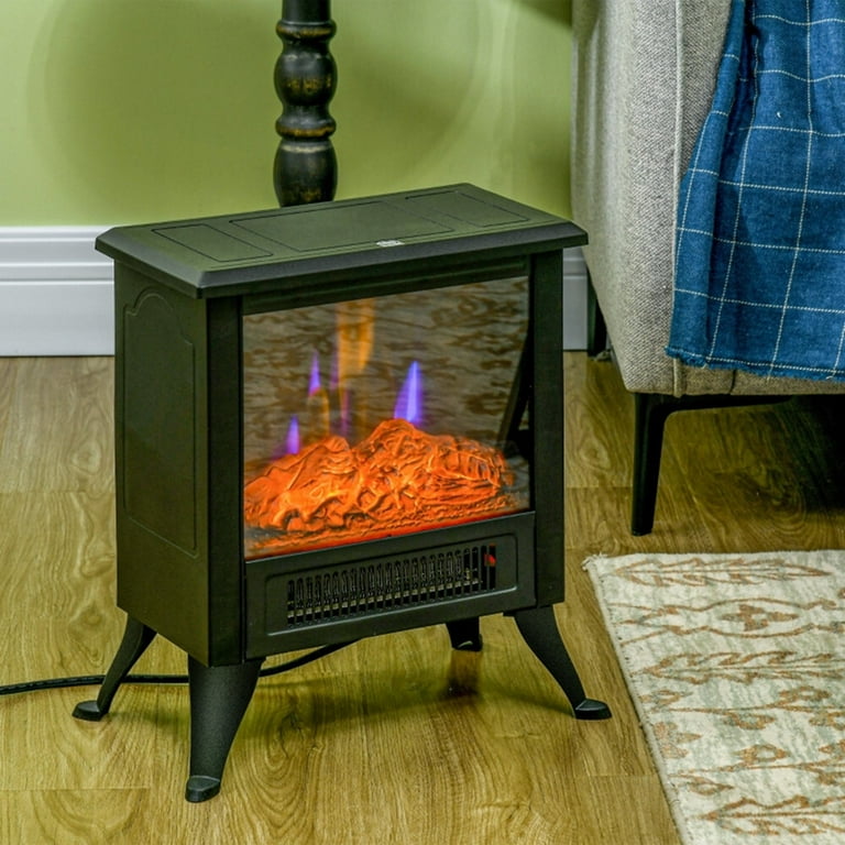 Electric Fireplace Heater, Portable Fireplace Stove with 3D