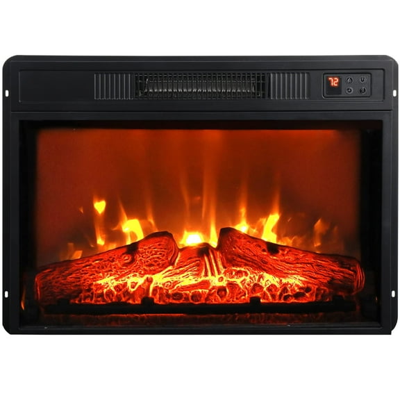 Electric Fireplace,Indoor Insert Heater Wall Mount & Remote Control,23"