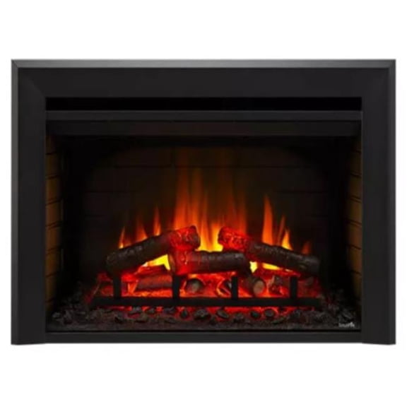 Electric Fireplace Insert - Black - 35 in. - Contemporary Design