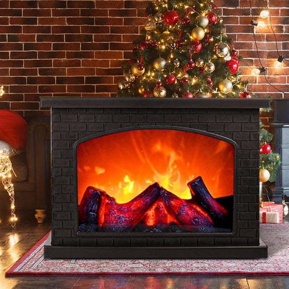Electric Fireplace Lantern LED Decorative Light Indoor Outdoor Home Decor