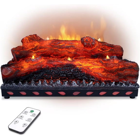 Electric Fireplace Logs Realistic Flame Effect Candle LED Flame Light USB Powered Electric Fireplace Remote Control Fireplace Placement Home Decoration 12.4*5.91*7.87 In No Heat Function
