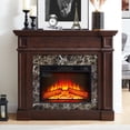 Electric Fireplace with Mantel, Fireplace Mantel, Fireplace Heater ...