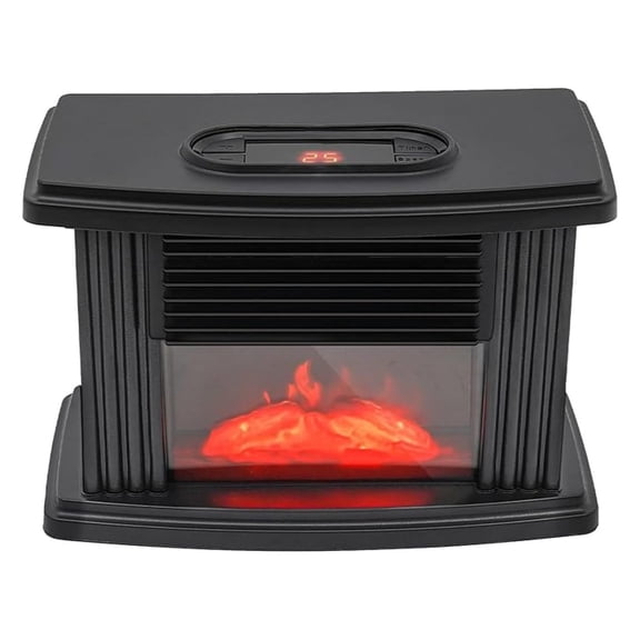 Electric Fireplace Portable Fireplace Stove with 3D Realistic Flame Effect, Indoor Freestanding Heater Stove for Indoor Use 1000W
