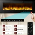 Electric Fireplace Recessed and Wall Mounted 50 Inch, Fireplace Heater