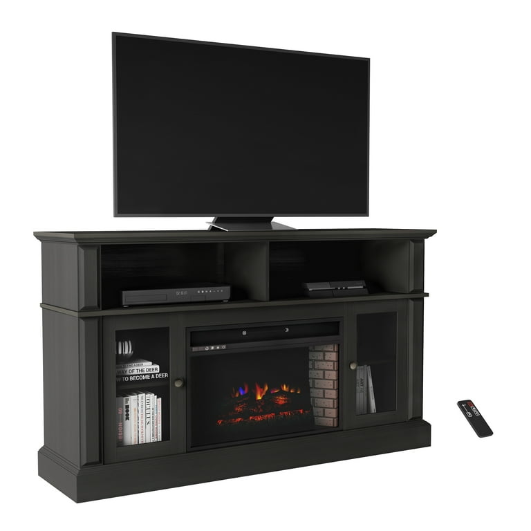 Northwest electric fireplace tv tvs up console media shelves deals
