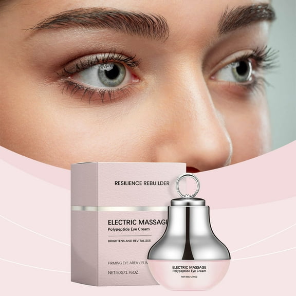 Electric Firming Eye Cream, Lifting and Plumping Periocular Skin, Moisturizing and Elastic Eye Contour Electric Massage Cream