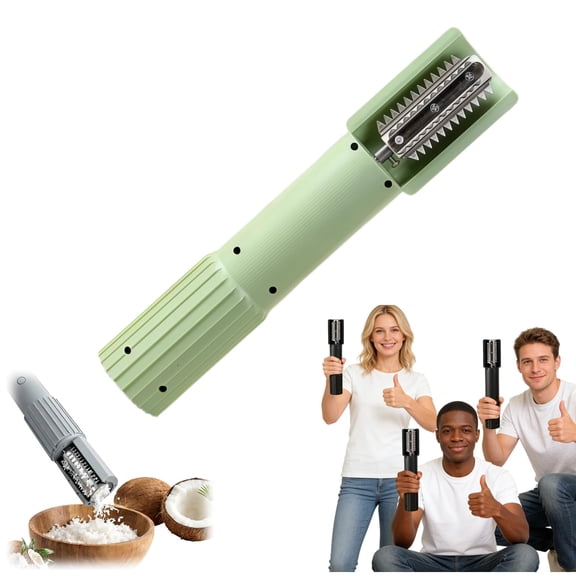 Electric Fish Scaler & Coconut Grater 2-In-1 Multi-Purpose Kitchen Tool - Electrically Powered With High-Speed Blades For Efficient Fish Scaling And Coconut Grating, Ergonomic