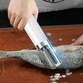 thumbnail image 1 of Electric Fish Scaler Rechargeable Fish Scale Remover, Automatic Fish Cleaning Tool Stainless Steel Blade, Portable Kitchen Seafood Processor High Efficiency Quick Scaling Easy Clean Tool, 1 of 6