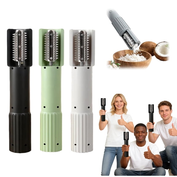 Electric Fish Scaler Remover, Portable Handheld Wireless Grater Shredder, Rechargeable Kitchen Peeler Scraper Tool for SeafoodPrep, 1Pcs Black