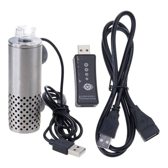 Electric Fish Tanks Surfaces Skimmers USB Powered Stainless Steel Oil Film Cleaner With Suction Design